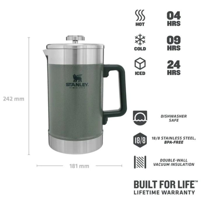 Stanley The Stay-Hot French Press (1,4L) - Afbeelding 3