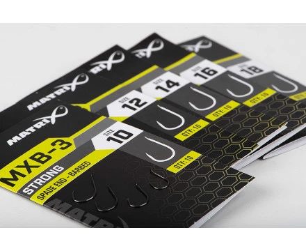 Matrix MXB-3 Barbed Spade End Black Nickel (10st) - Afbeelding 3