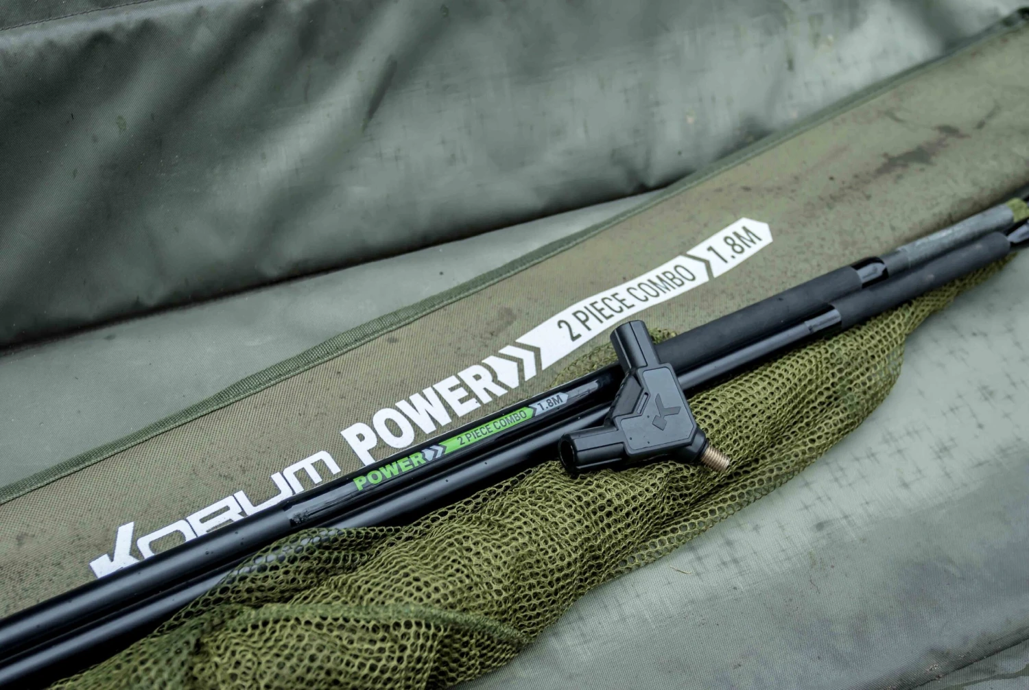 Korum Power Landing Net Combo 1.8m 36" 2-Piece Handle - Afbeelding 8