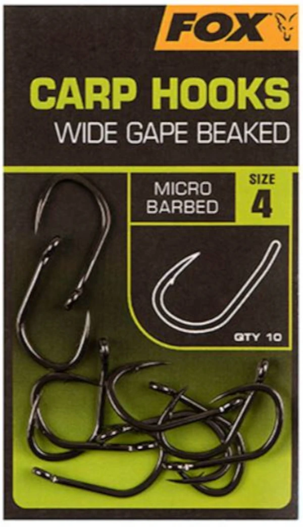 Fox Carp Hooks Wide Gape Beaked - Afbeelding 2