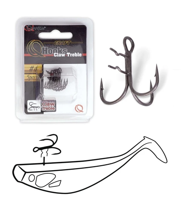 Quantum Claw Treble Hooks (2 Reviews) - Afbeelding 2