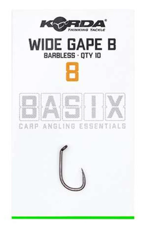 Korda Basix Wide Gape Barbless - Afbeelding 3